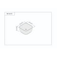 thumbnail image 4 of Fine Fixtures Rounded Square Thin Edge Vessel Sink Vitreous China W/O Overflow, 4 of 4