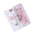 thumbnail image 2 of Decodeary Precision Protractor Set for Math Geometry Drawings 8Pcs Student Supplies pink 7.17x3.11in 1Set, 2 of 6