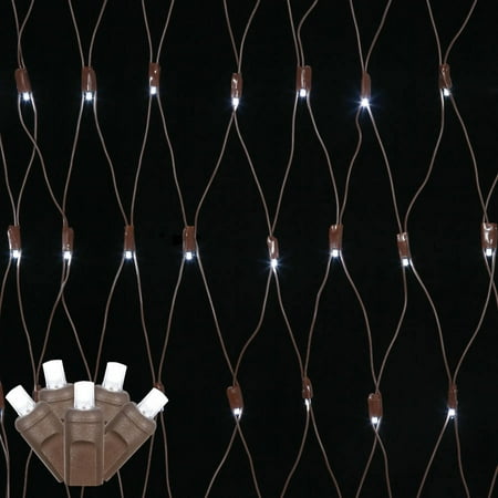 Vickerman 2 x8 Pure White Wide-Angle LED Net String Lights, 150 Count - Walmart.com