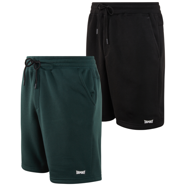 TAPOUT Men's Athletic Shorts 2 Pack Active Performance Fleece Gym