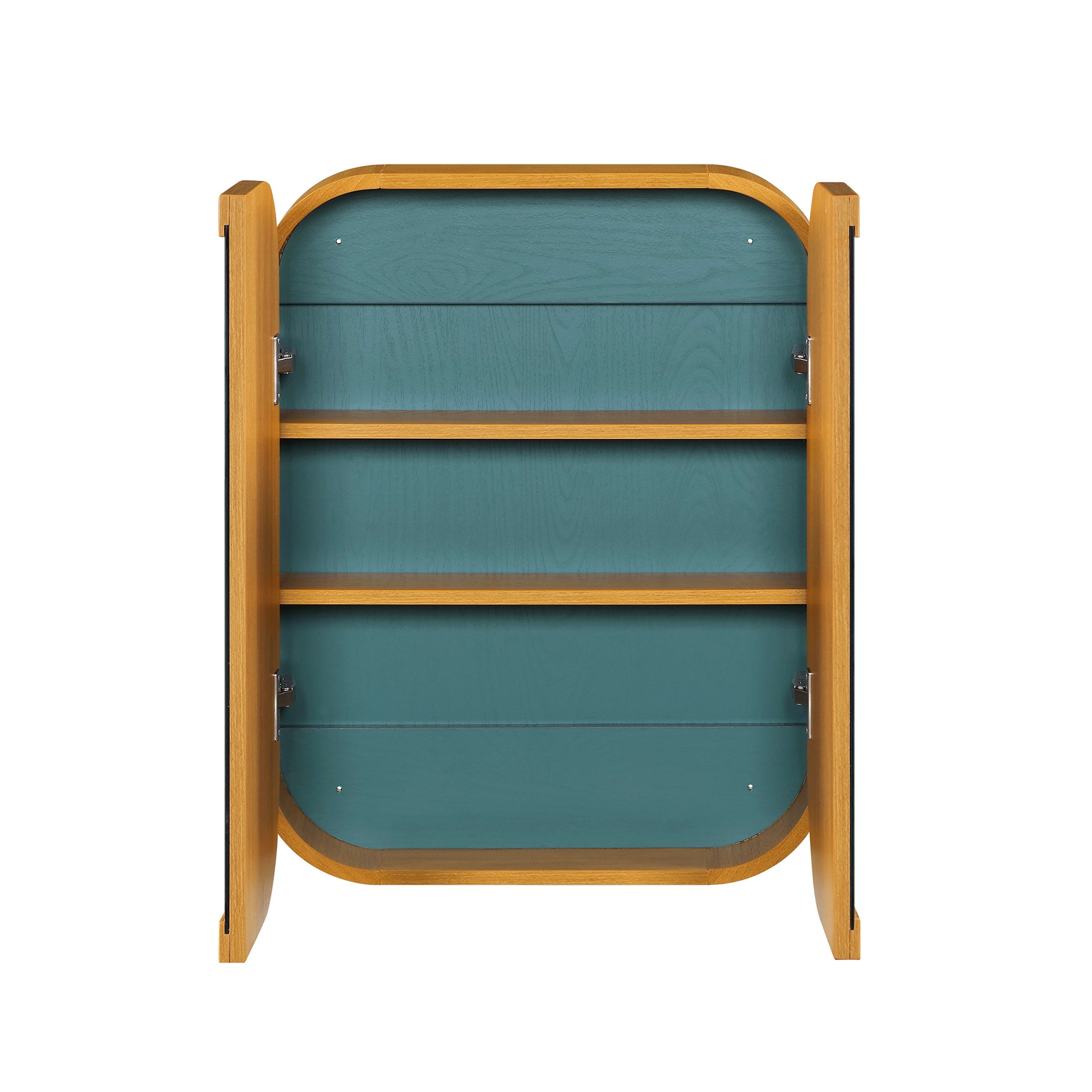 Beautiful Mirrored Medicine Cabinet, Warm Honey