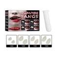 thumbnail image 1 of 4 tamaños de colmillos personalizados, dientes de vampiro, dentaduras postizas falsas con 1 tubo en T, 1 of 5