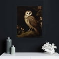 thumbnail image 4 of COMIO  Moody Dark Colors Owl Posters Owl On Tree At Night Canvas Wall Art Retro Cute It'S The Dead Of Night Wild Animal Prints Painting Minimalist Eclectic Aesthetic Wall Decor, 4 of 4