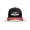 Black/Red/White, variant on Men's Patriotic USA Flag Filled Bull Skull 250th Anniversary of America Embroidered Mesh Back Trucker Hat-Black/Red/White