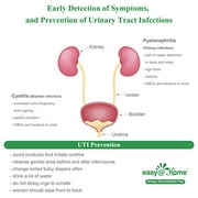 Easy@Home Urine Dip UTI Testing Strips - Home Health Check, 10 Pouches (UTI-10P)