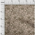 thumbnail image 2 of oneOone Georgette Viscose Brown Fabric Asian Batik Floral Sewing Craft Projects Fabric Prints By Yard 42 Inch Wide, 2 of 4