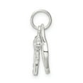 thumbnail image 2 of Sterling Silver Heart & Key Charm QC4602 (21mm x 17mm), 2 of 3