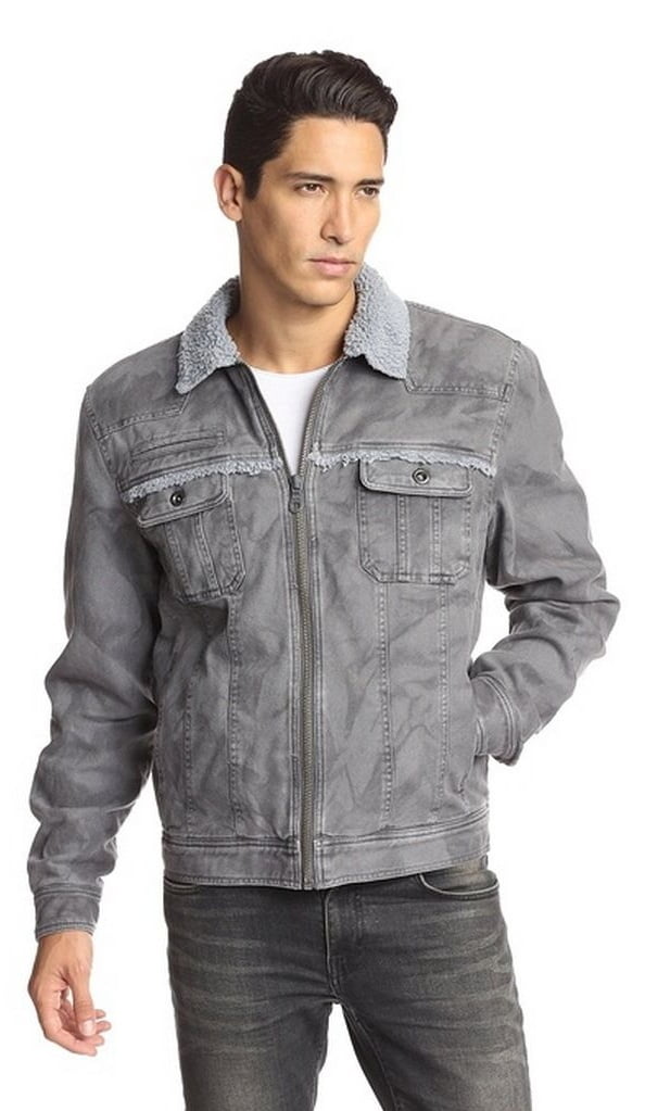 Silver Jeans Jacket Mens Cavalry Twill 