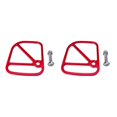 thumbnail image 2 of ZheElen Alloy Brake Cable Housing Line Shield Fender Disc for red 6x5x0.2cm 2Set, 2 of 6