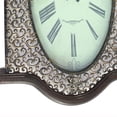 thumbnail image 4 of Wall Clock with Scalloped Wooden Top and Bottom in Brown, 4 of 6
