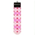 thumbnail image 4 of TeeHee Novelty Knitted Half Cushion Cotton Crew Socks (9-11, Pink Ribbon 3), 4 of 4