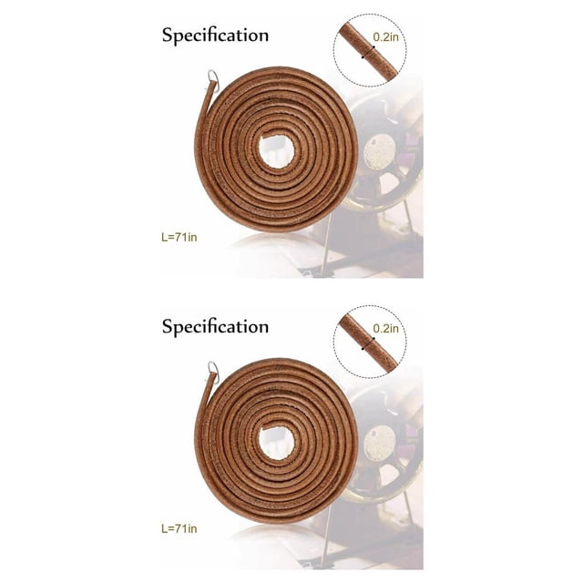 Inteprter 2 Pieces Domestic Sewing Machine Leather Resistance Wear-resistant Belt Accessories Machine Convenient Tensile Old Home Strong 2Conjunto