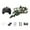 Army Green, variant on Rc Airplane With Cool Led Light 360° Filp Remote Control Airplane Flying Toy Ideal Gift(Sea Blue-21X12Cm)