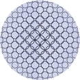 thumbnail image 1 of Ahgly Company Machine Washable Indoor Round Transitional Lavender Blue Area Rugs, 4' Round, 1 of 7