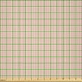 thumbnail image 2 of Ambesonne Stripes Fabric by the Yard Microfiber, Ornamental Retro Pattern, 1 Yard, Pale Peach and Rose, 2 of 4