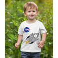 thumbnail image 3 of BROOKLYN VERTICAL 4-Pack Toddler NASA Print Outer Space Rocket Ship Short Sleeve T-Shirt | Soft Cotton Sizes 2T-4T, 3 of 4
