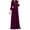 Purple, variant on CAICJ98 Plus Size Dresses Women's Off Shoulder V-Neck formal Dresses Wedding Gowns Elegant Evening Long Dresses for Party Navy,S