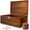 Keepsake, variant on Large Acacia Wood Memory Box with Hinged Lid and Lock, Decorative Storage Gift Box for Keepsakes