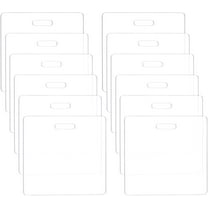 12pc 12pcs Acrylic Badge Buddy 3.1x3.3inch DIY Badge Buddy Blanks Set for Nurse Teacher Lab Tech Receptionist Hole: 20.2x5.2mm