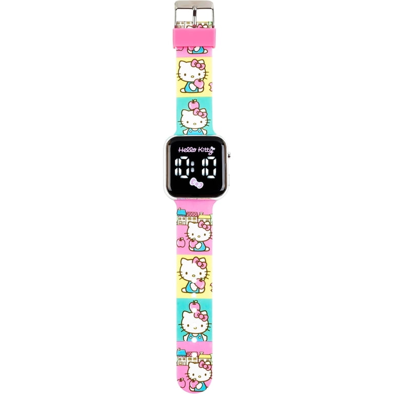 Hello Kitty Pastel Rainbow LED Watch, Adjustable Strap  display picture 1