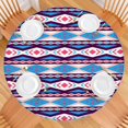 thumbnail image 2 of Floral Bohemian Elastic Tablecloth for Round Tables 38-42 Inches, 44 Inch Diameter, Durable Material for Cafe Table Setting & Protection, 2 of 7