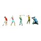thumbnail image 3 of 4 figuras de golfistas en miniatura a escala 1:64, dioramas, mesa de arena para jugar al golf, decoración, figuras de golf al aire libre, modelo de con bolsa, 3 of 8
