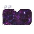 thumbnail image 1 of YFYANG Front Windshield Sun Shade, Purple Sci-Fi Tunnel Foldable Car Visor for Cars, Trucks, SUVs, Medium, 1 of 9