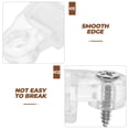 thumbnail image 3 of HAMPPLIES 50Pcs Cabinet Glass Retainer Clips Adjustable Glass Fixing Clamp for Mirrors and Frames, 3 of 7