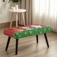 thumbnail image 4 of Whosucclay Elk Santa Claus Snowman Print Rectangle Bench Covers,Machine Washable Bench Seat Cover Removable Dining Chair Slipcovers Universal Bench Protectors for Dining Room, Christmas Decor, 4 of 7