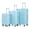 Blue, variant on Lorven 28" ABS Hardshell Large Travel Checked Luggage with Side Hooks and Combination Lock, Silver