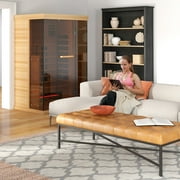 Erinnyees 1-2 Person Infrared Sauna, Wooden Home Sauna