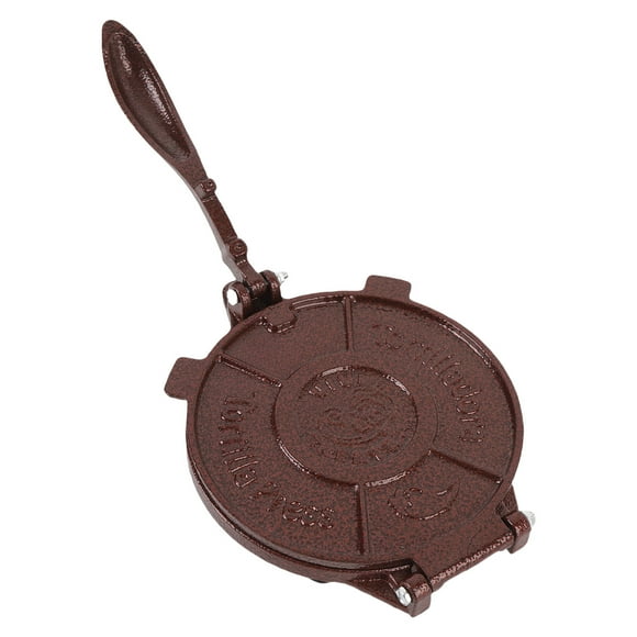 Dough Press, Sturdy Bottom Easy To Operate Cast Iron Manual Tortilla Press Portable Handle for Making Pie Pancake