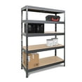 thumbnail image 5 of Ar Shelving 5- Tier Matte Dark Grey Steel Garage Storage Shelving Unit with HDF Rack (39 in. W x 71 in. H x 20 in. D), 5 of 18