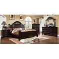 thumbnail image 6 of 1pc Nightstand Only Traditional Dark Walnut Solid wood 3-Drawers Ball Bearing Metal Glides Antique Brass Handles w/ Acrylic Accent Bedroom Furniture, 6 of 6