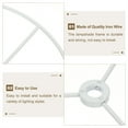 thumbnail image 4 of Uxcell 11.8 Inch Lamp Shade Ring, 2 Set Metal Lamp Shade Frame Wire Lampshade Frame DIY Drum Strong Ring Lampshade Holder, 4 of 7