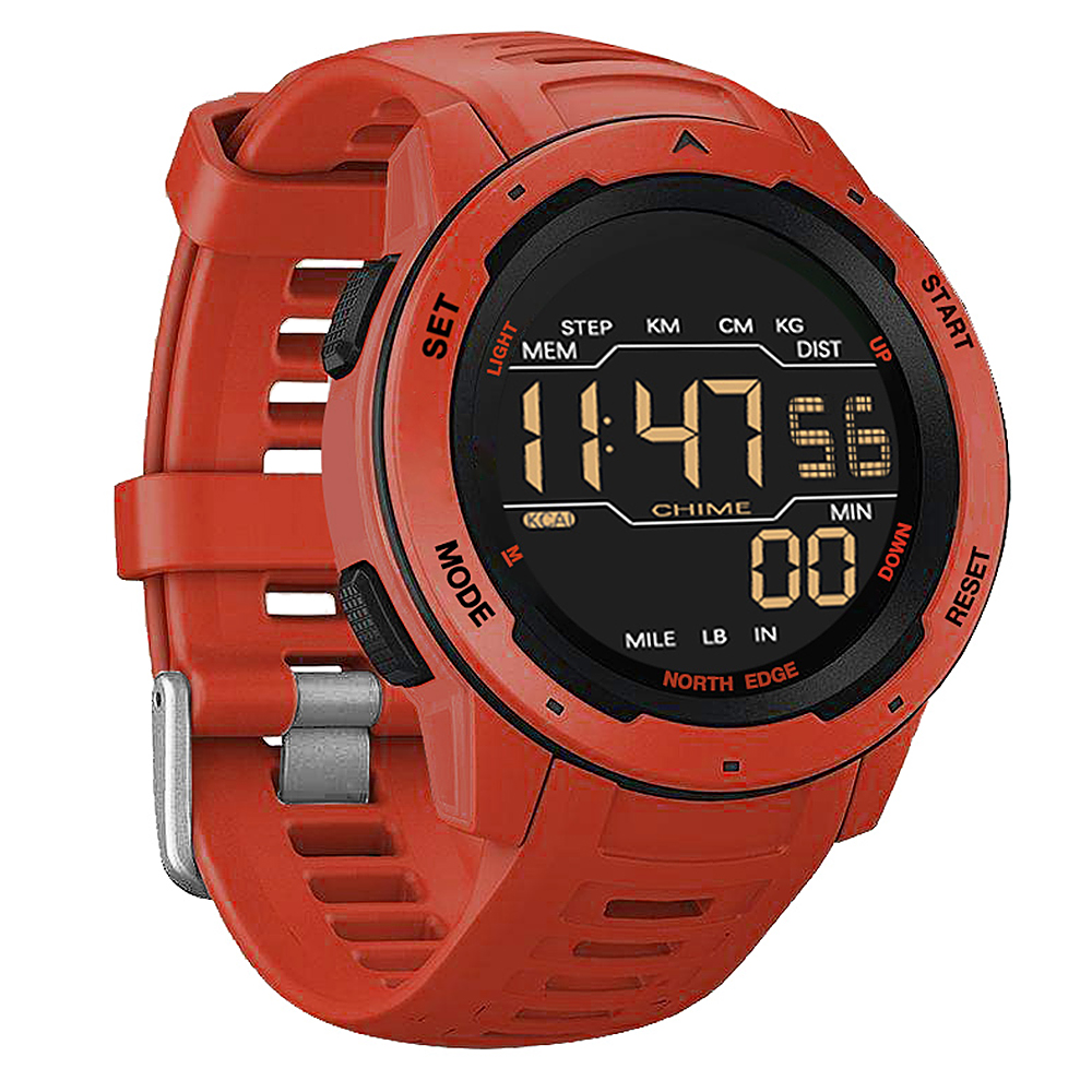 Men Digital Watch Men's Sports Watches Dual Time Pedometer Alarm Clock Waterproof 50M Digital Watch Clock - image 2 of 7