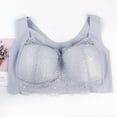 thumbnail image 4 of Wireless Bras for Women Seamless Bra Feature V-Neck Strapless Bra Style W-1696 White 3XL, 4 of 6