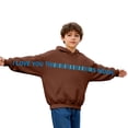 thumbnail image 4 of Girls Hoodies Casual Long Sleeve Warm Pullover Tops Baggy Fashion Cute Streetwear Sweatshirts with Pockets,6-12 Months 12-24 Months 2t 3t 4t 5t 6t 7t 8t 9t Children Brown 8-9 Years, 4 of 6