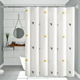 thumbnail image 5 of Flash Deals! Shower Curtain, InsCrazy Bathroom Shower Curtain Proof Printed Shower Curtain Bathroom Curtain Toilet Partition Curtain No Need to Punch Holes to Provide Hook, 5 of 8