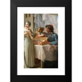 thumbnail image 2 of Etienne Jeaurat 12x18 Black Modern Framed Museum Art Print Titled - The Merchant of Ribbons (Fragment) (1753), 2 of 5