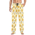 thumbnail image 2 of Lions Pineapples Mens Pajama Pants Cotton Elastic Waistband Lounge Sleep Pajama Bottoms Pj with Pocket, 2 of 7