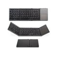 thumbnail image 1 of Teclado inalámbrico BT Walmeck, plegable, portátil, ultrafino, con panel táctil para Windows, Android e iOS, color gris., 1 of 7
