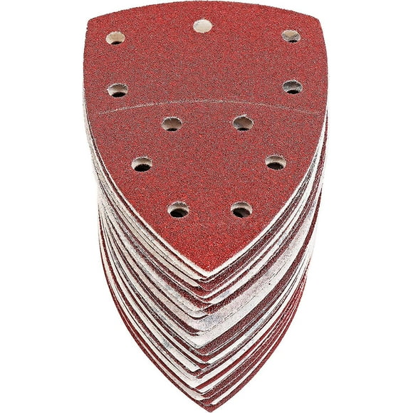 Dww-60 Pcs-feuilles Abrasives Triangles Papier Poncage Ponceuse Mouse Delta 105 X152 Mm Grain P40/60/80/120/180/240 Bosch Black+decker