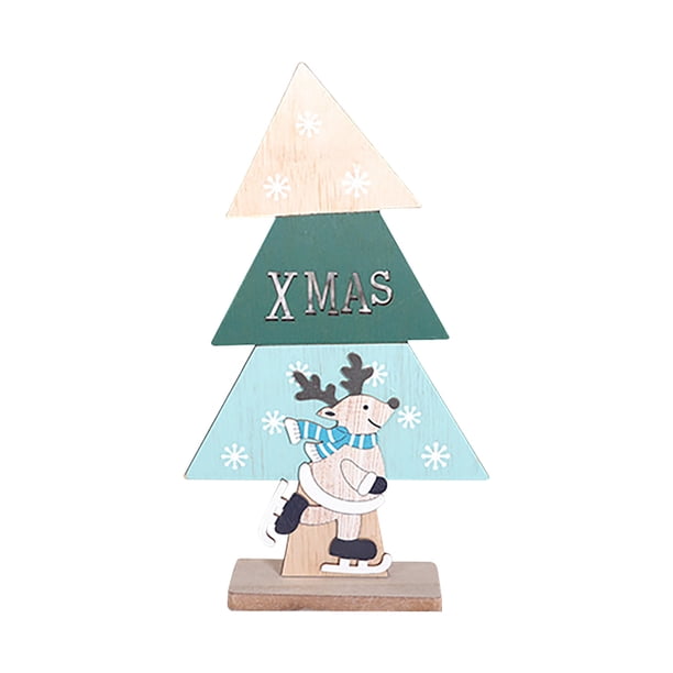 Adorno Navideño de Madera para Árbol de Navidad Xihbxyly Artículos para Menores de 10 Años Decoración Del Hogar Regalos de Navidad