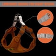 thumbnail image 3 of ORUYROP No Pull Dog Harness with Leash Pet Soft Vest Harness and Leash Set Dog Cat No Choke Escape Proof Harness Reflective Step in Harness for Small Medium Dogs Cats (Large, Orange), 3 of 6