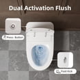 thumbnail image 5 of Los Flexi Non-Electric One-Piece Toilet, 17.3" ADA Height Elongated, Foot Kick & Button Flush, 1.0 GPF Efficient Air Pressure Assisted Flush System, 12" Rough-In, 5 of 13