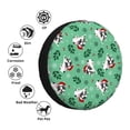 thumbnail image 4 of Susaid Christmas French Bulldog Print Tire Covers,Waterproof Anti-UV Snow Sun Rain Tire Covers for RV,Truck, SUV, Trailer, Camper-15 inch, 4 of 6