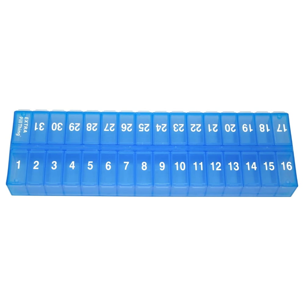 Monthly Pill Organizer, 1 Time a Day, 31 Day Pill Dispenser for Capsules