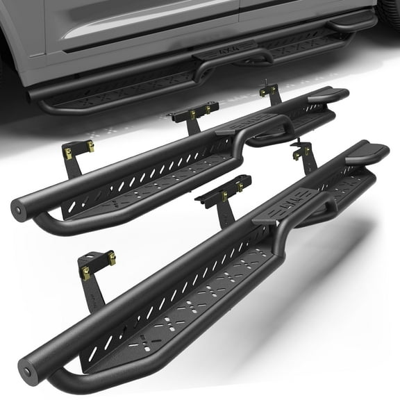 POFENZE Running Boards Side Steps for 2021 2022 2023 2024 2025 Jeep Grand Cherokee L Crew Cab Black Step Bars