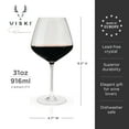 thumbnail image 6 of Viski Inez Burgundy Red Wine Glasses, Party, Wedding Gifts, 31 oz, Set of 4, 6 of 10